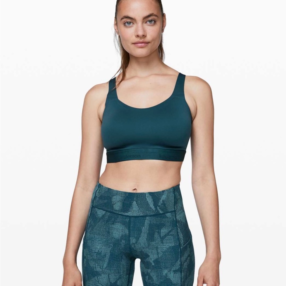LULULEMON FINE FORM SPORTS BRA BLUE 34 DD
